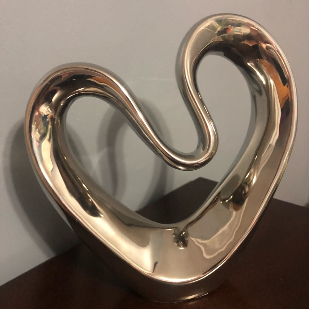 Silver Heart Decor